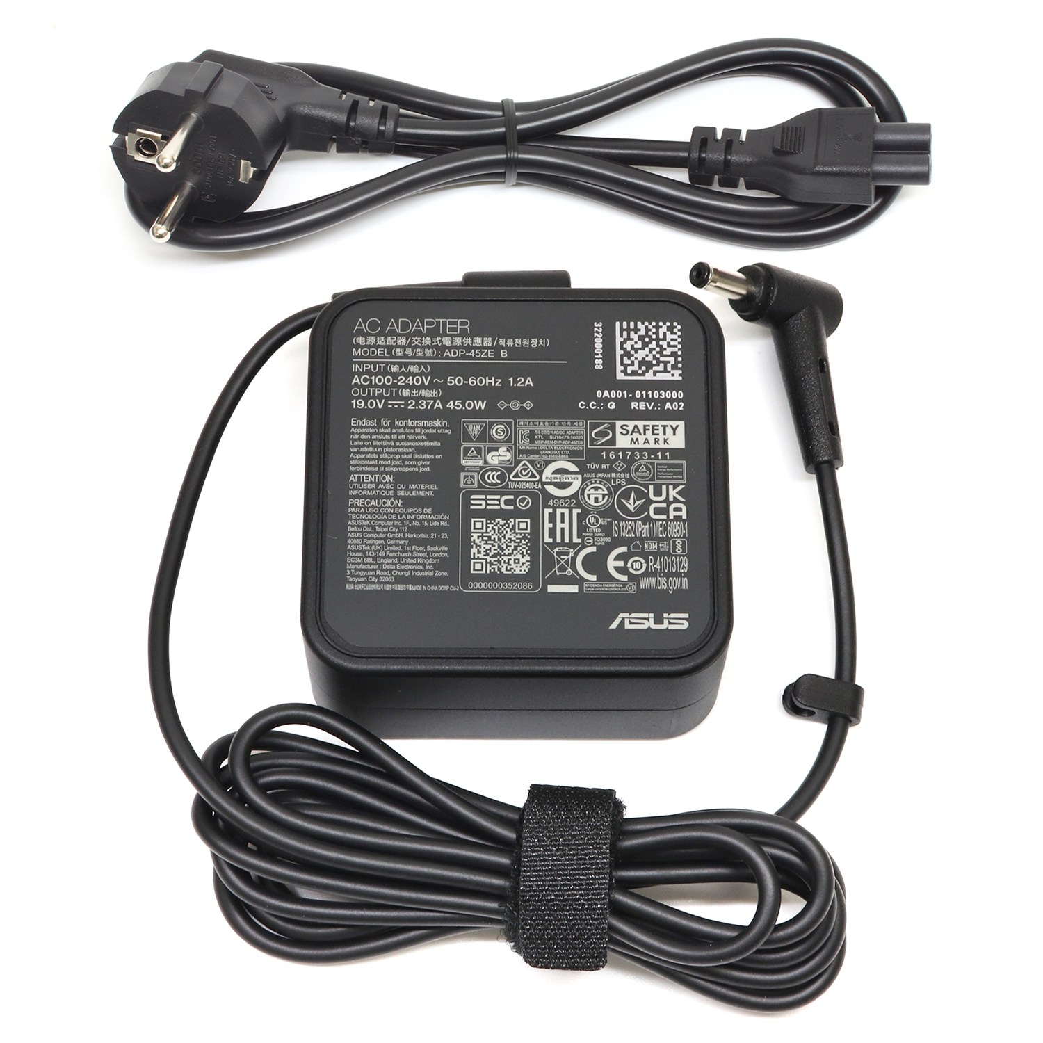 ASUS 정품 19V 2.37A 45W (4.0) 어댑터 X512DA EXA1206CH Vivobook F202E Series 전용 충전기, 1개 18,000원