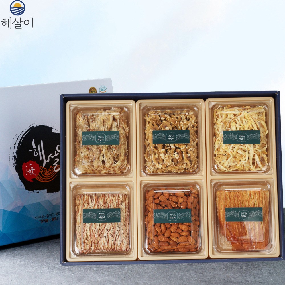 설날 해살이 안주 혼합 6종 건어물 선물세트 (블루) 63,900원