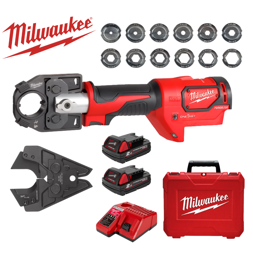 밀워키 M18 HCCT-202C 충전케이블압착기세트 다이스 컷팅죠우 포함 6톤압착기 1,685,000원