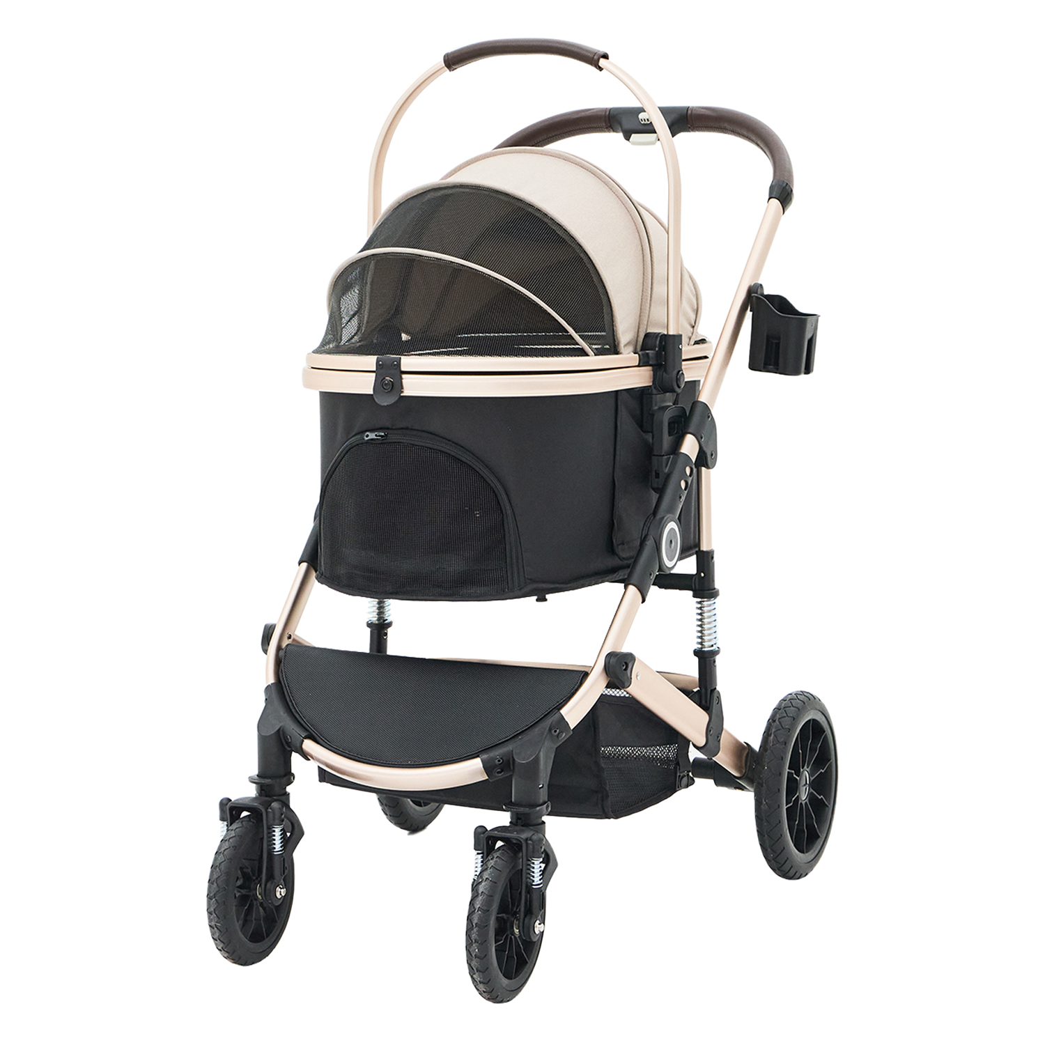 멀리 강아지 케이지 분리형 오토폴딩 유모차 MW4 219,000원