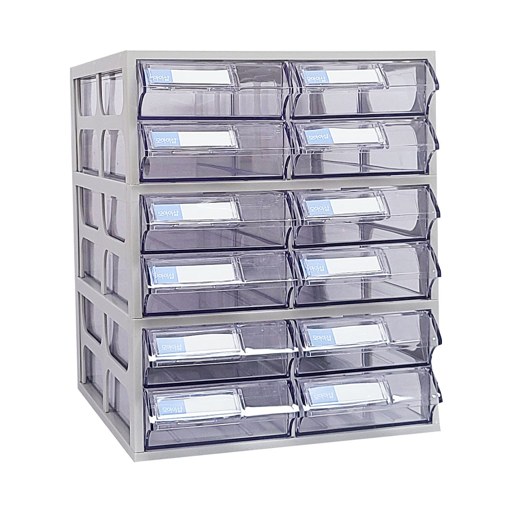 [국내생산 완제품] 모아이샵 플라스틱 투명수납함 다용도 A4 서류 정리함 대형 600 37,900원