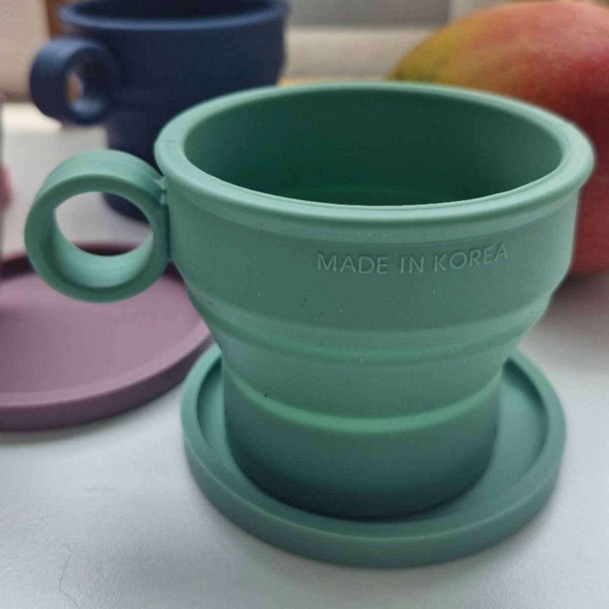 5개세트 국산 실리콘 접이식 머그컵 휴대용 폴딩컵, 5가지컬러랜덤, 5개 20,000원