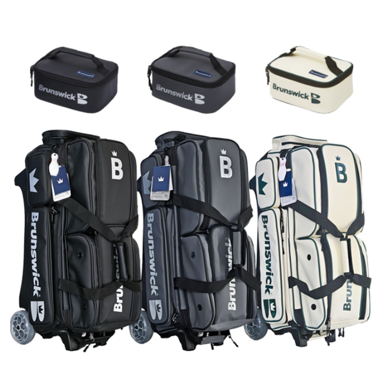 (2종 증정품) 브런스윅 3볼 볼링가방 매트 악세사리백 신발케이스 롤러백 199,000원