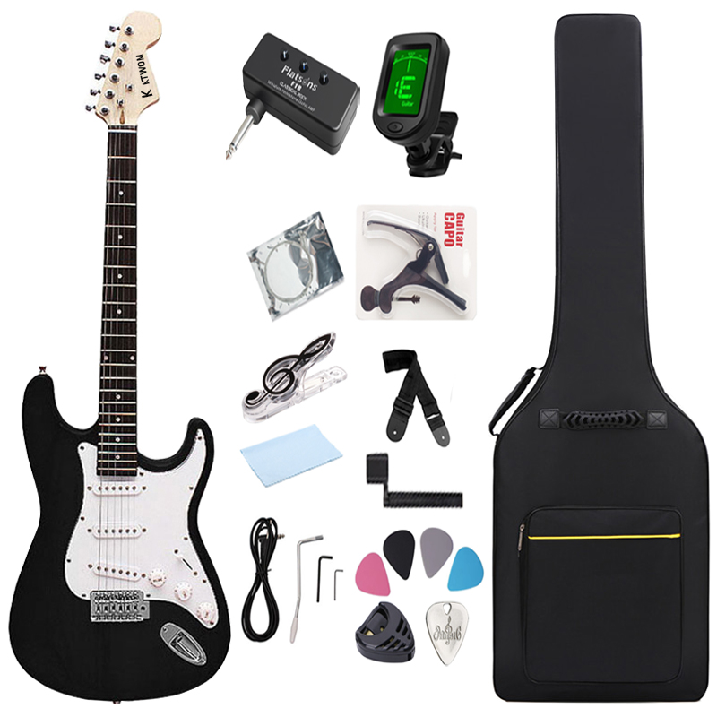 케이투엠 입문용 일렉 기타 + 미니 헤드폰 앰프 풀세트, 1개, 블랙, 6EGT002 137,800원