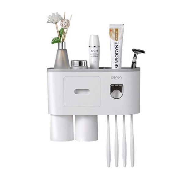 뉴엔에스 2구 다기능 치약칫솔걸이 38,650원