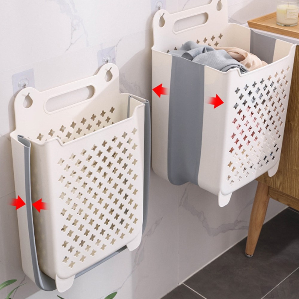디어코지 접이식 벽부착 빨래 바구니, 기본+특대형 22,000원