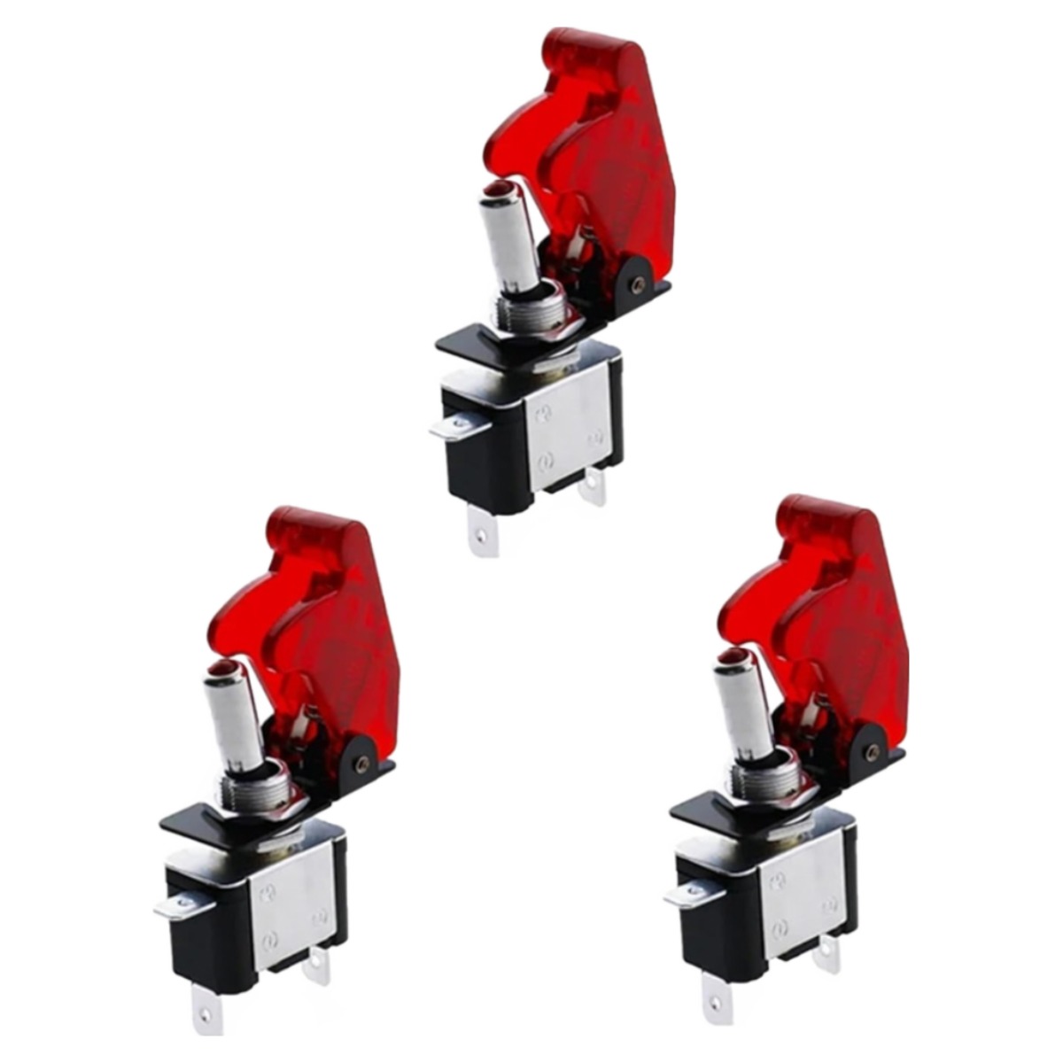 JK LED 전투기 스위치 레드 램프 토글 DC12V DIY 버튼 자동차 11,000원