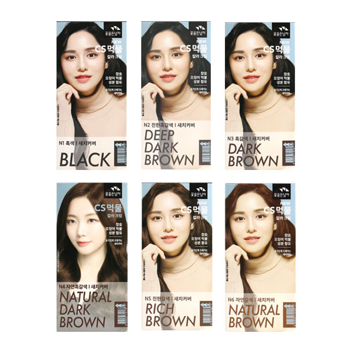 꽃을든남자 뉴 씨에스 먹물 칼라 크림(염색약) 컬러 6종 4,700원