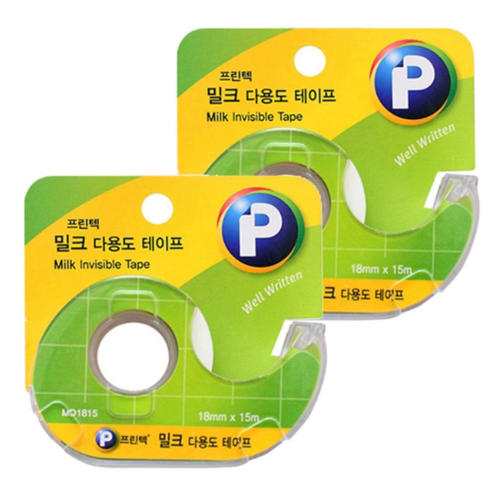 프린텍 밀크 다용도 테이프 /18mm x 15m /단면디스펜서 2,390원