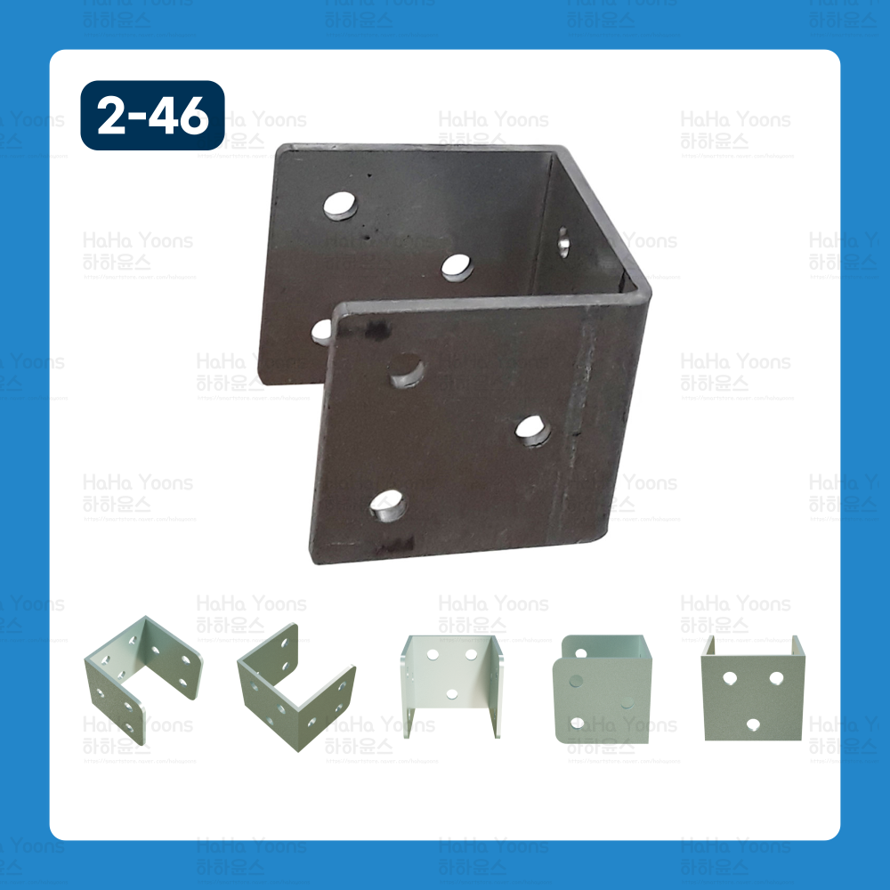 아연도금 조립식 사각파이프 90도 L자 조인트 2-42 (엘자 조인트/ㄱ자 조인트/코너쇠/꺽쇠) (15/20/25각), 1개 650원