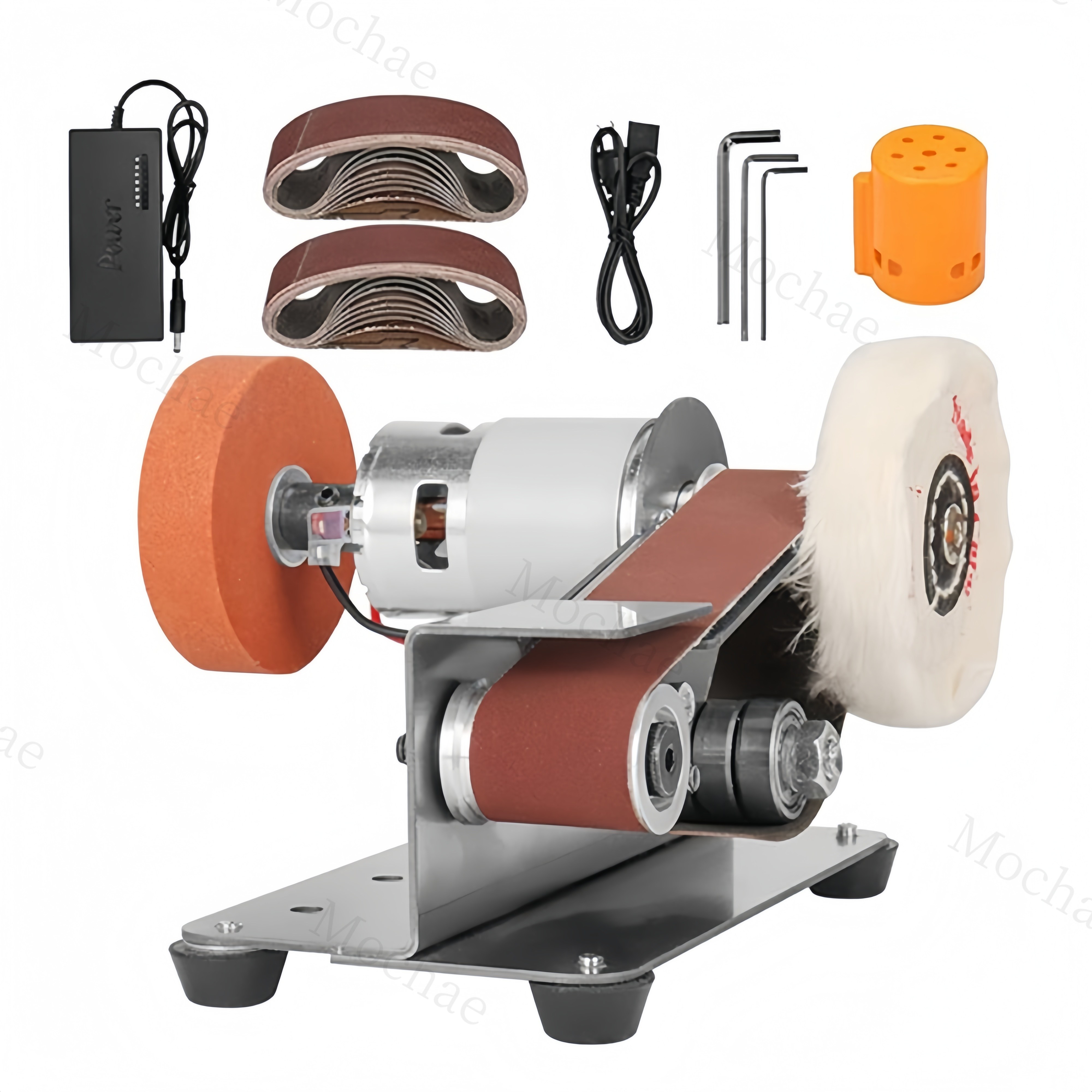 Mochae 탁상그라인더 벨트샌더 7단 조절 목공 전동칼갈이 소형 칼가는 목공전용 54,140원