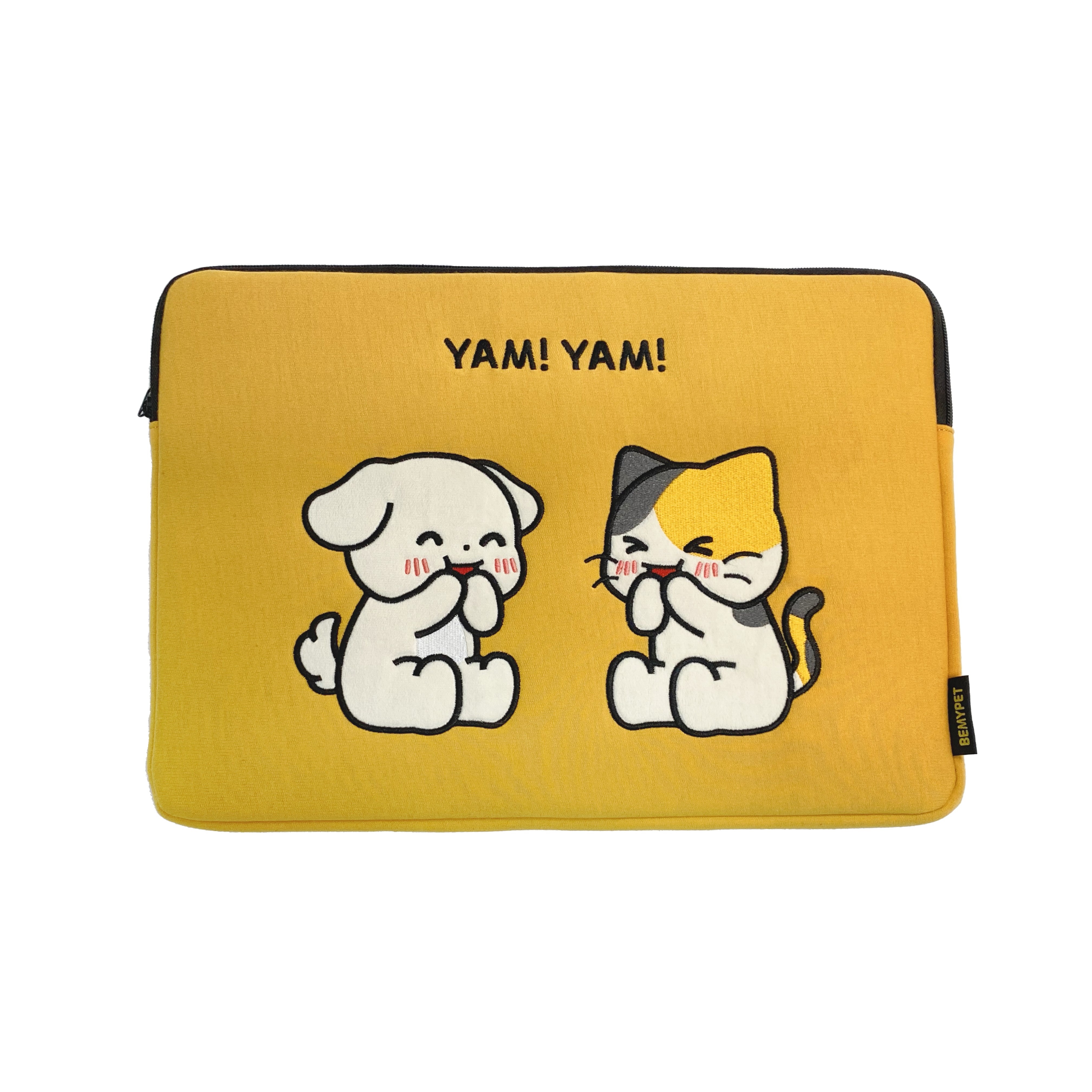비마이펫 삼색 리리 캐릭터 노트북 파우치 15인치 옐로우, 1개 27,500원