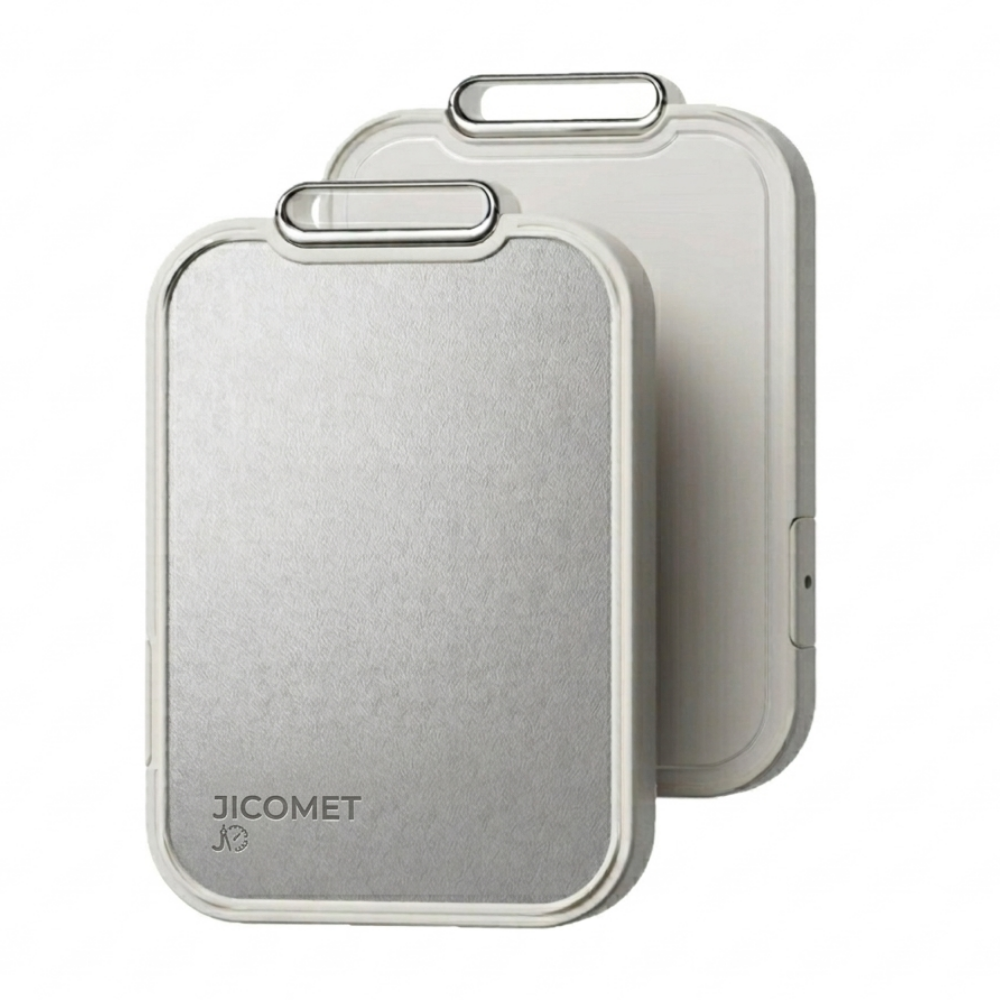 지코멧 3세대 티타늄 도마 항균 스텐 양면 도마 이유식용 캠핑용 칼집방지, 1개, 베이지 26,000원