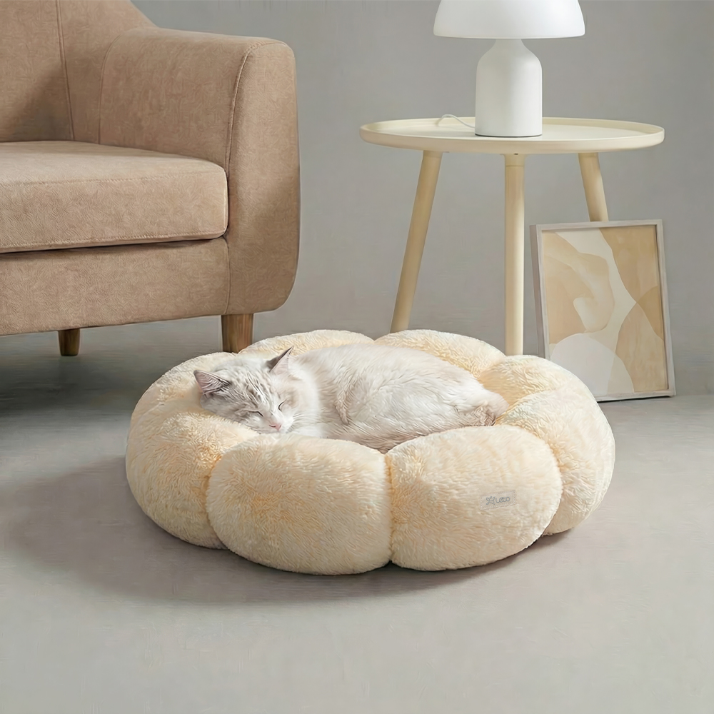 레토 반려동물 플라워 도넛 방석, 아이보리, 1개 16,800원