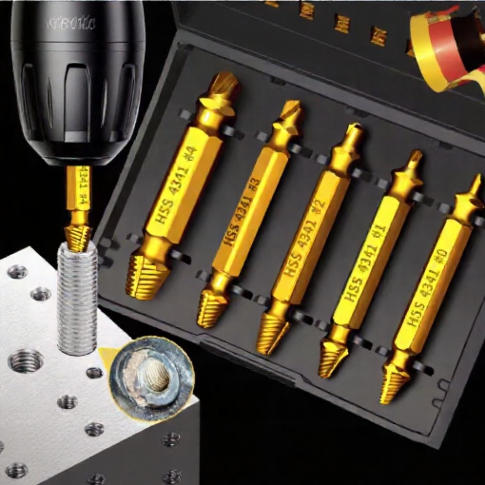 티타늄 볼트리무버 5종세트 파손나사 제거 추출 공구 4,360원