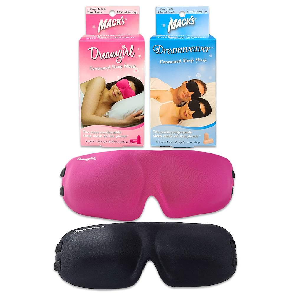 미국 맥스 드림위버 3D 입체차광 수면안대 + 고급이어플러그 + 파우치 선택 핑크 블랙 12,800원