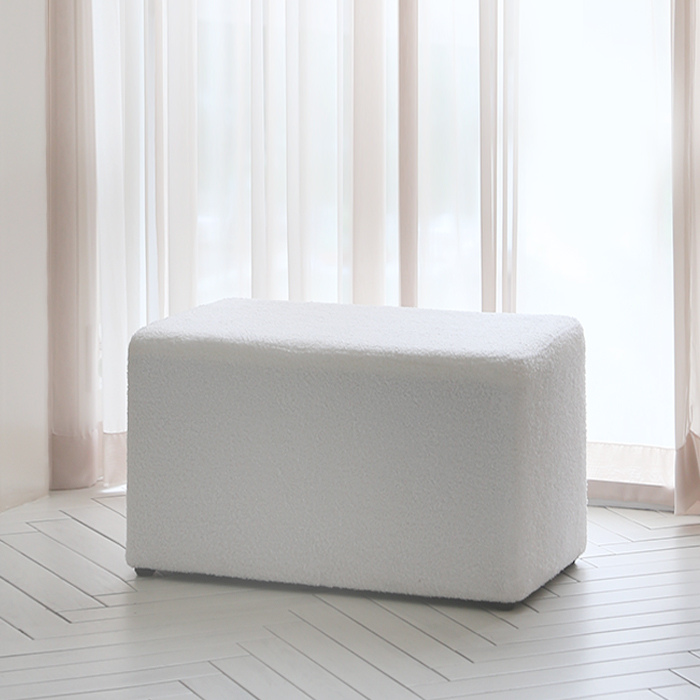 퍼피노 부클레 협탁 스툴 벤치형 pn169-1, 화이트, 1개 59,000원