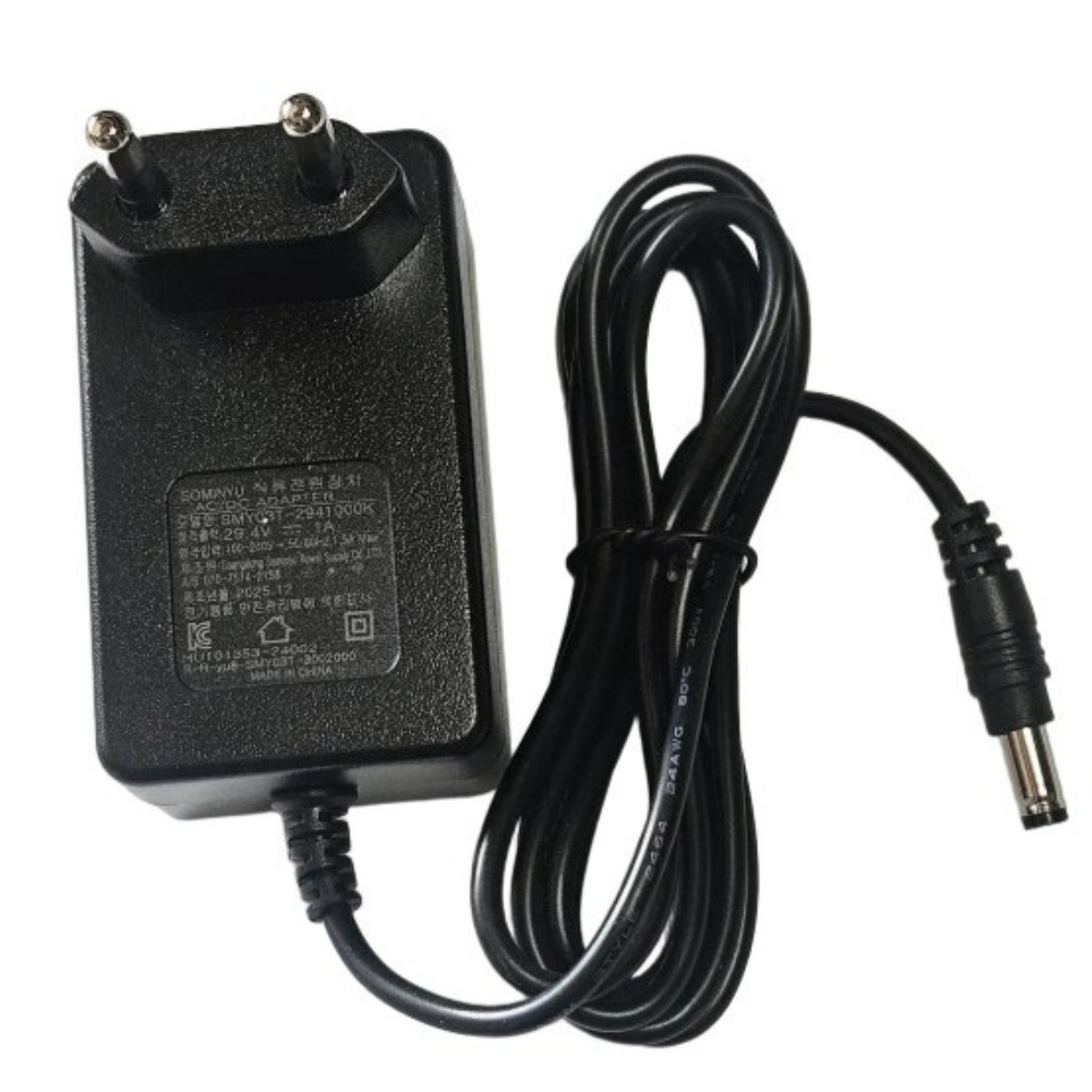 29.4V 1A 리튬 이온 배터리 충전기 전동공구 충전기 멀티 충전기, 1개, 검정 18,000원