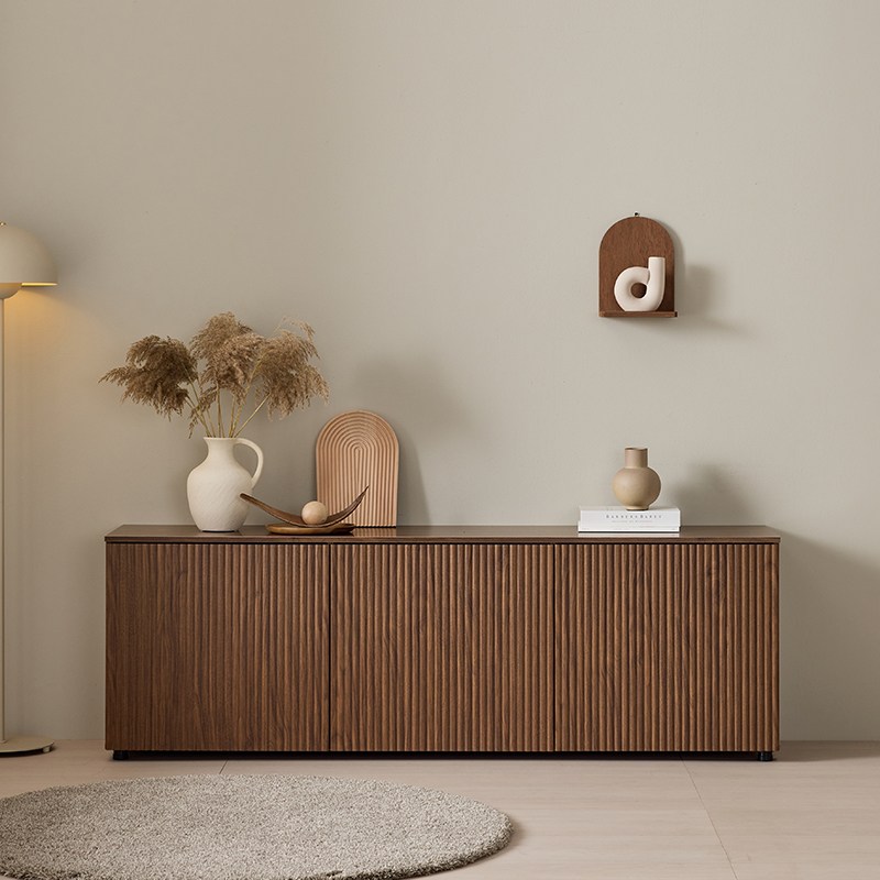 사월의가구 템바 낮은 수납장 1800 다용도 틈새 와이드 슬릿 수납장, 월넛(브라운) 188,000원