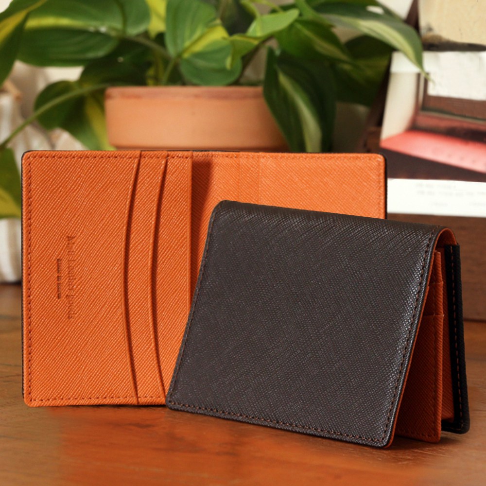 [대용량 수납] 마뜨 사피아노 소가죽 3단 카드 명함지갑 - 이니셜 각인 가능 47,000원