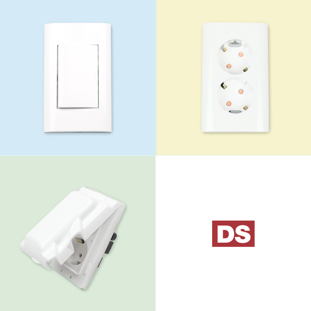 스위치 콘센트 배선기구 모음전 커버 교체 전등 전기 맹커버 보조대 70s화이트 DS이엘씨 500원