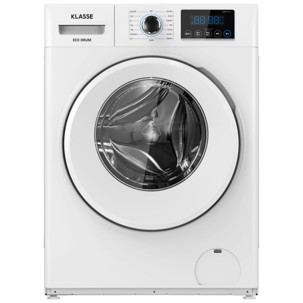 [10%환급가전] 위니아 클라쎄 드럼 세탁기 WDF908SWDB(AK) 8kg 화이트 1등급 소형 원룸 1인가구 빌트인형 499,000원