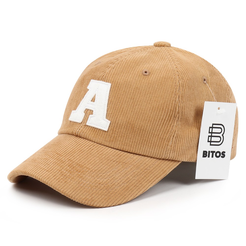 비토스 국내제작 빅 A 패치 골덴 볼캡 야구모자 커플모자 겨울모자 19,900원
