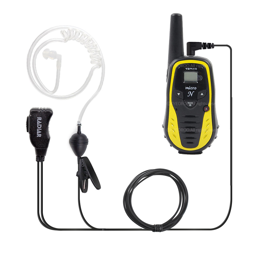 TTI 티티아이텍 무전기 리시버 멀티콤 마이크로N 호환 이어폰 2.5파이 1핀 (IN-1000T), 1개 7,900원