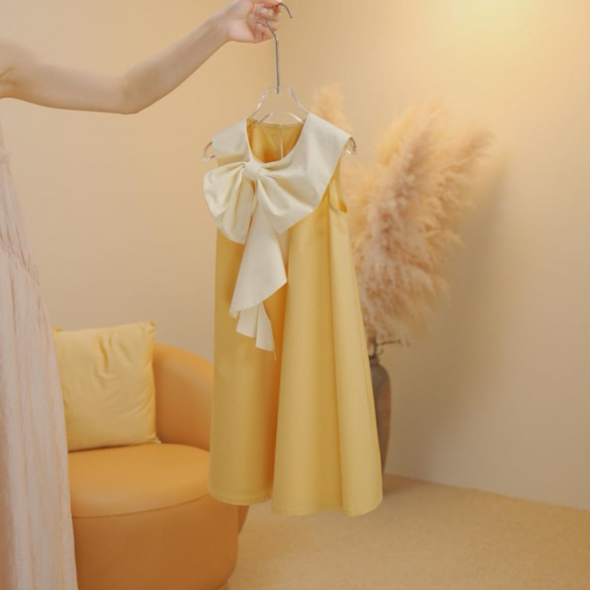 해피유통어린이 우아한 대리본 민소매 원피스 상큼한 캐주얼 스타일14세 이상 XG03 29,470원