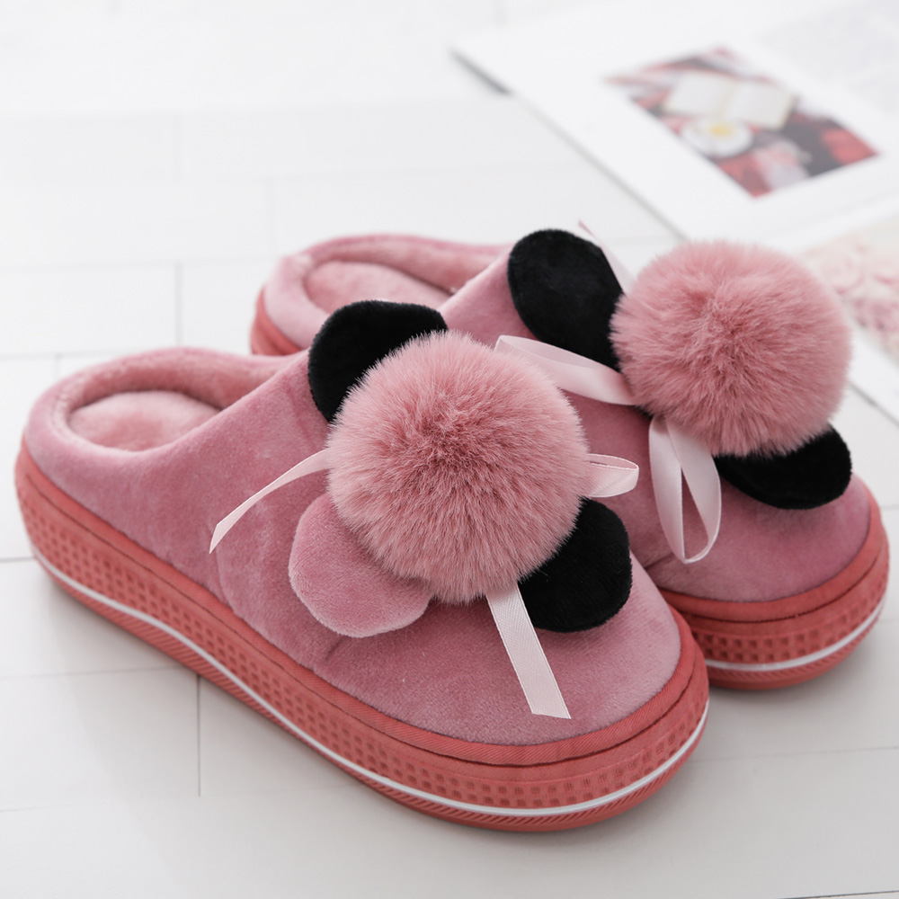 갓슈 플로럴 방울 통굽 방한 슬리퍼 18,020원