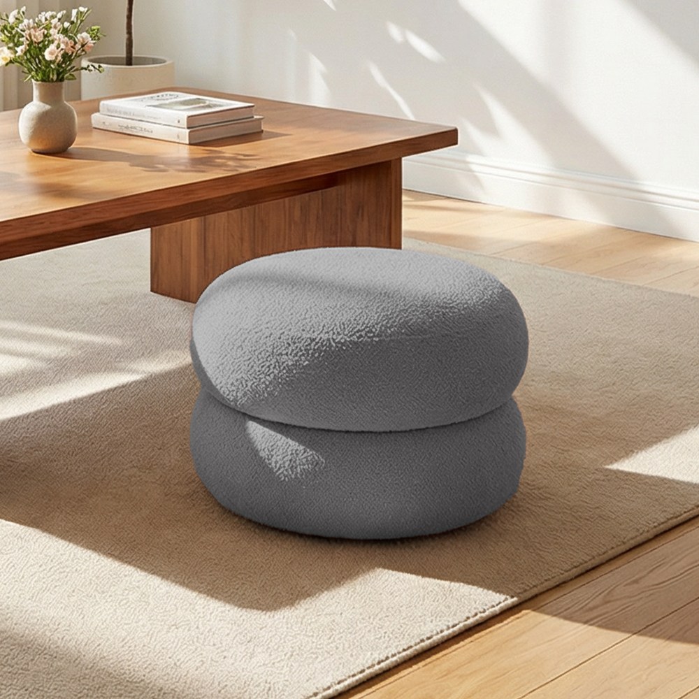 FONOW 램스울 스툴 화장대/거실/헌관  미니 인테리어 의자  낮은 의자 1인용 스툴 의자 18,980원