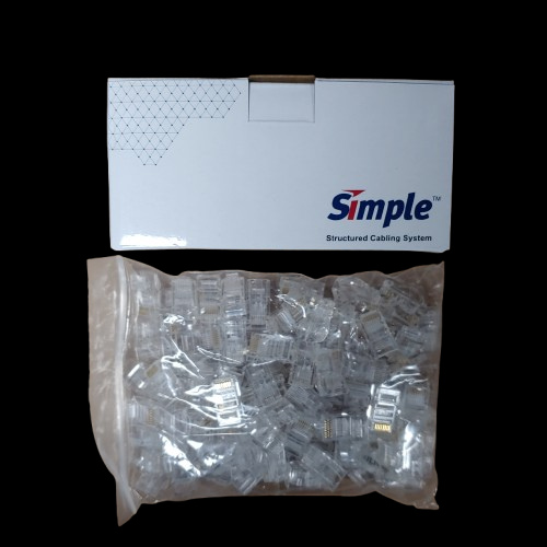 LS전선 RJ45 커넥터 UTP 플러그 EZ CAT5E 관통형 8P8C 100개, 3cm, 1개 13,900원