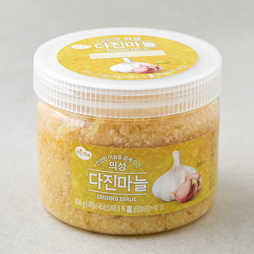 [로켓프레시] 맑은물에 의성 다진마늘, 600g, 1개 19,500원