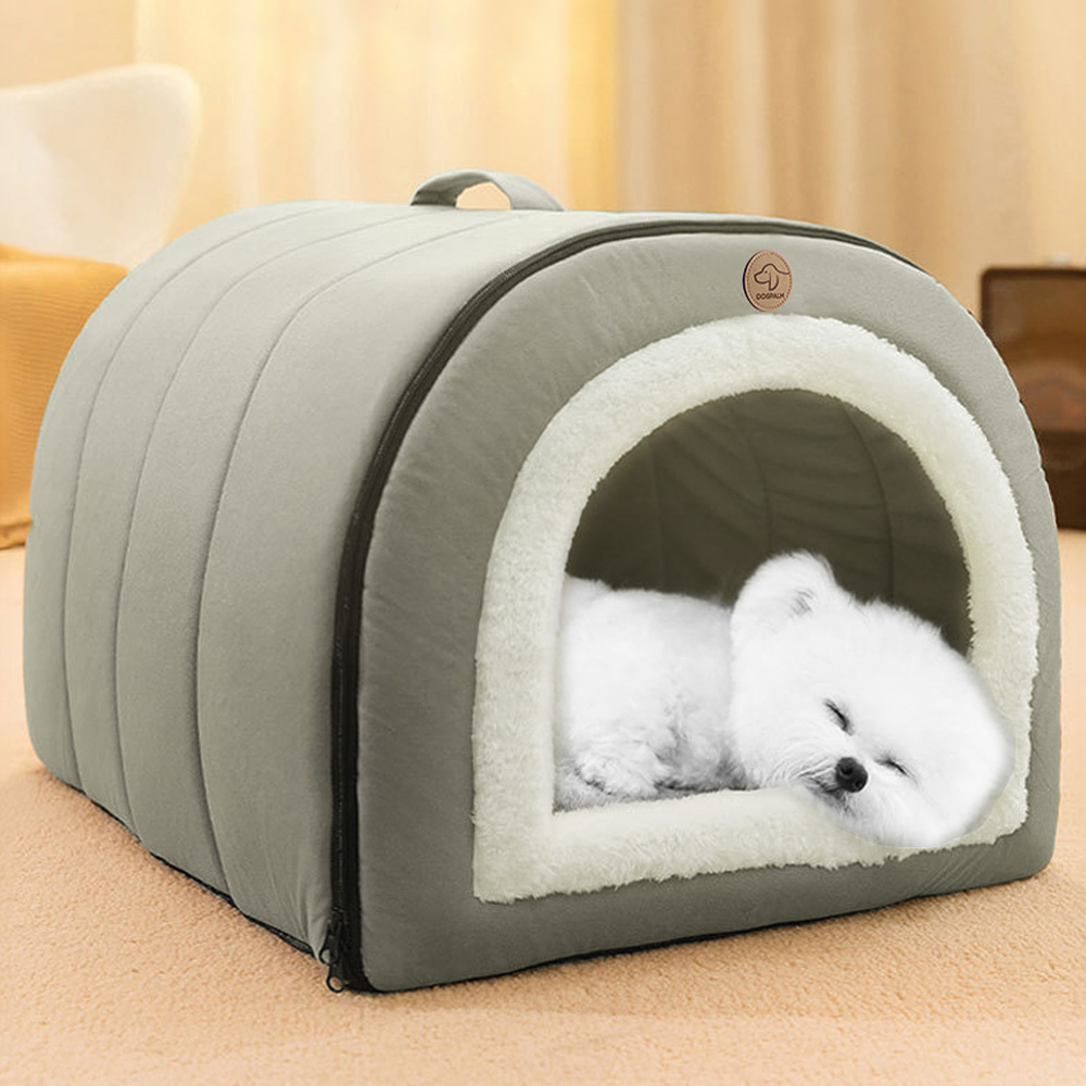 도그팜 방석 겸용 사계절 강아지집 고양이 하우스, 그린, 1개 29,700원