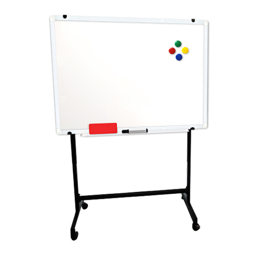 더조은칠판 이동식스탠드+법랑 화이트보드 [다양한사이즈][몰딩선택], 화이트알루미늄(블랙이동식스탠드) 345,000원