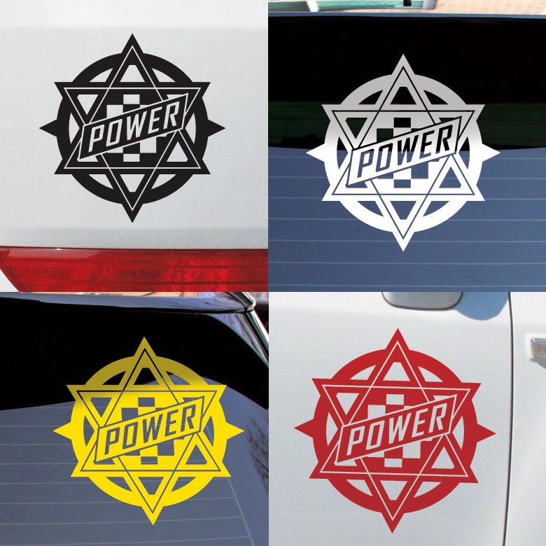 크레코 식스스타 마크 자동차스티커 데칼스티커 4,300원