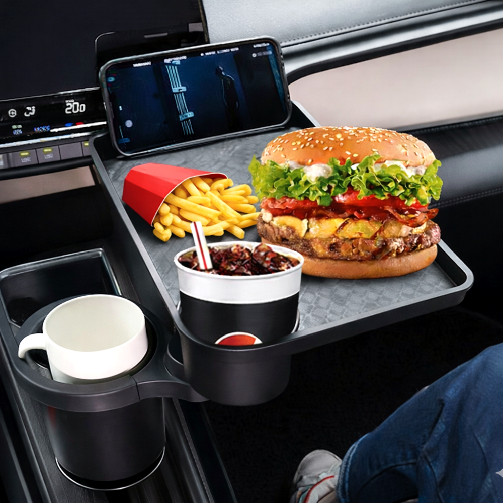 다실 공간확장 차량용 컵홀더 트레이, 블랙, 1개 13,700원
