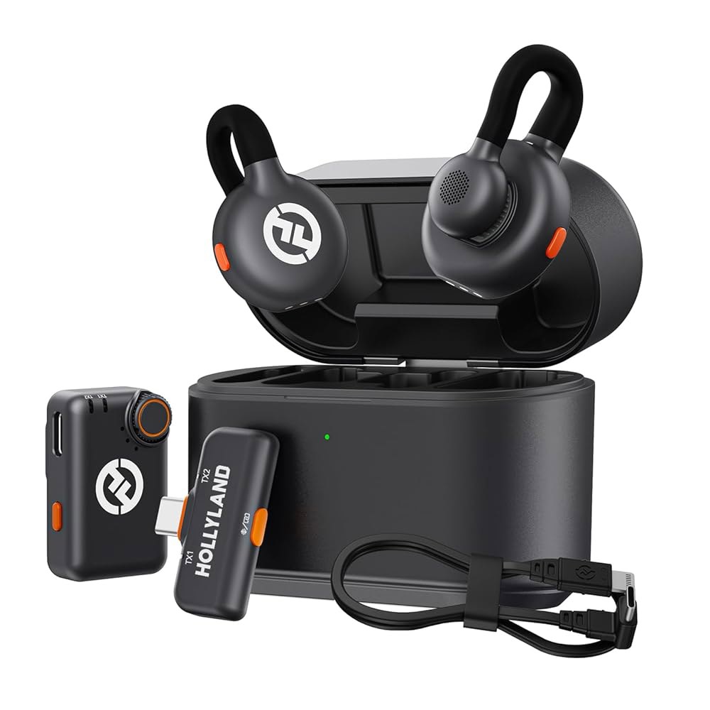 홀리랜드 M2S 얼티밋 콤보 카메라 RX USB-C /카메라 /안드로이드 /PC용 무선 라발리에 마이크, 컴팩트 티타늄 클립, 노이즈 캔슬링, 콘텐츠 제작 197,400원