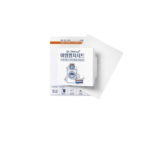 세탁 이염방자시트 말표 이염티슈 물빠짐 흰색옷이염 방지 20매, 1개 3,400원