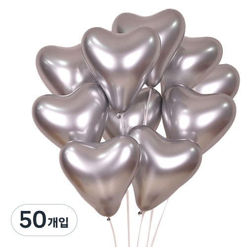 와우파티코리아 30센티 크롬하트풍선 27,100원