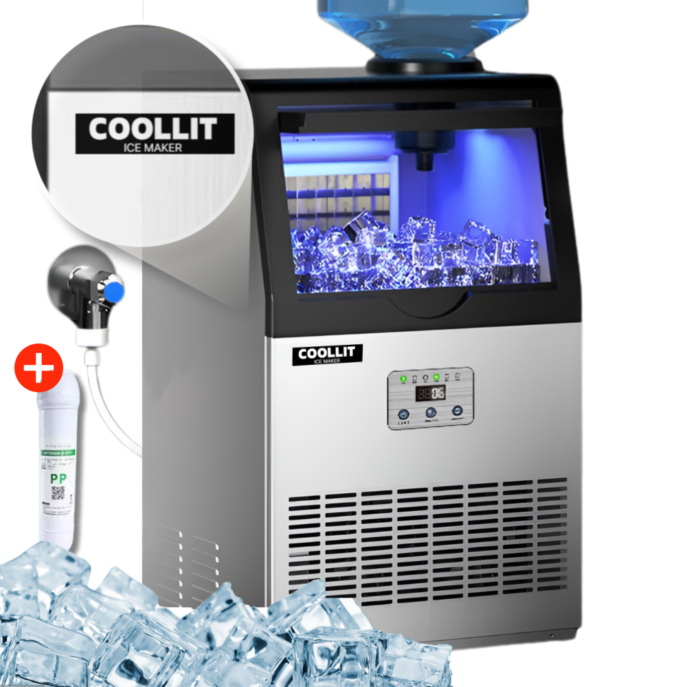 쿨릿 AS2년 68kg 제빙기 아이스메이커 대용량 얼음 기계 제조기 사각얼음 이동식 수도 물통, 올인원 일생산 68kg 필터포함 413,000원
