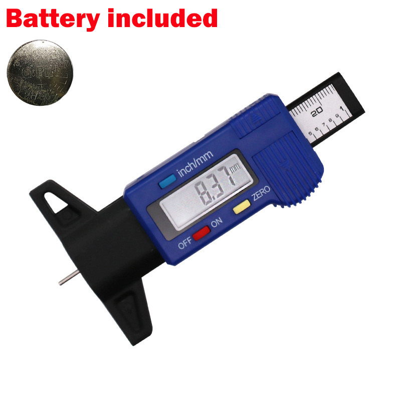 [누리공구]LCD 디지털 디스플레이 타이어 패턴 깊이 게이지 배터리 포함 모니터링 시스템 캘리퍼스 검사 측 14,100원