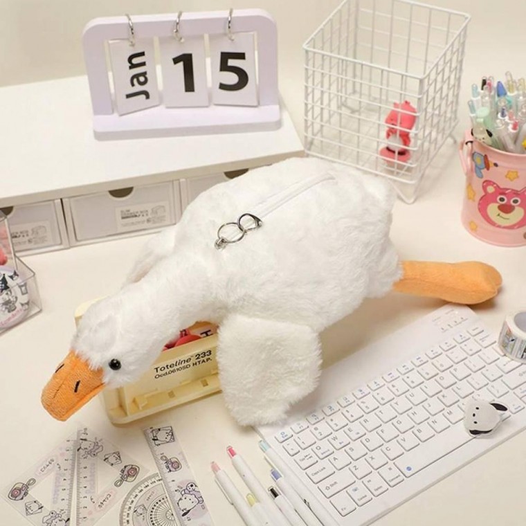 느낌상점 거위 필통 오리 인형 동물 펜 수납 파우치 16,280원