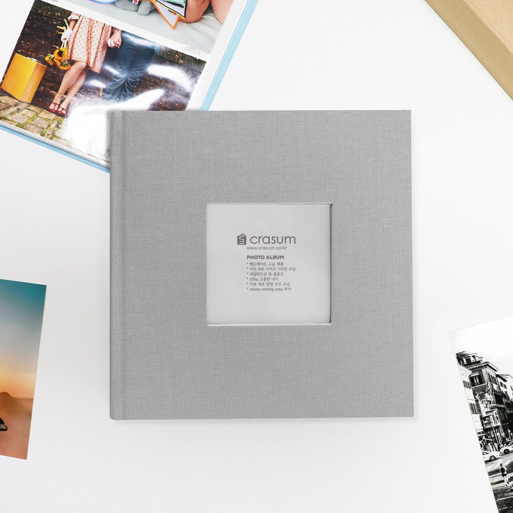 3x5 사진앨범 100장 포켓식 포토앨범, 마블그레이 11,800원