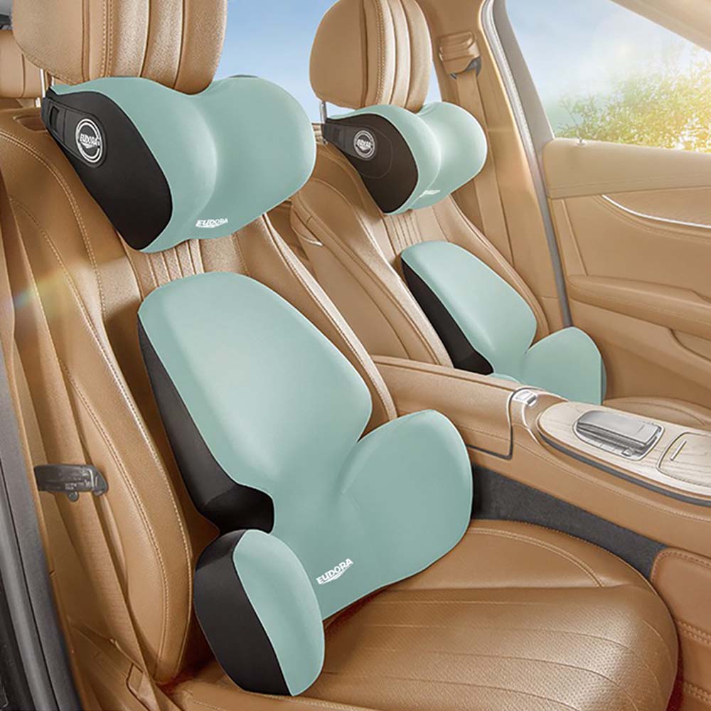 크로니클 언더라운드 커버 요추 등받이 쿠션 + 목쿠션 세트, 민트 블루, 1세트 34,990원