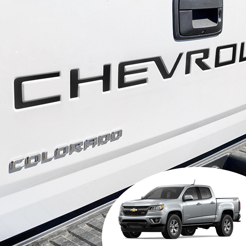 어른킹 리얼 뉴 콜로라도 호환 트렁크 쉐보레 보타이 엠블렘 마크 컬러 포인트 카본 무광 유광 데칼 스티커 14,000원