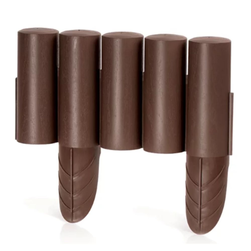 원통 화단분리대 잔디엣지 8개 세트 울타리 화단 정원 경계 프로스퍼플라스트, 진갈색 33,000원