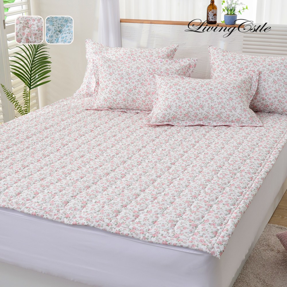 국산 리빙캐슬 로사가든 마이크로 모달 침대패드, 핑크 41,800원