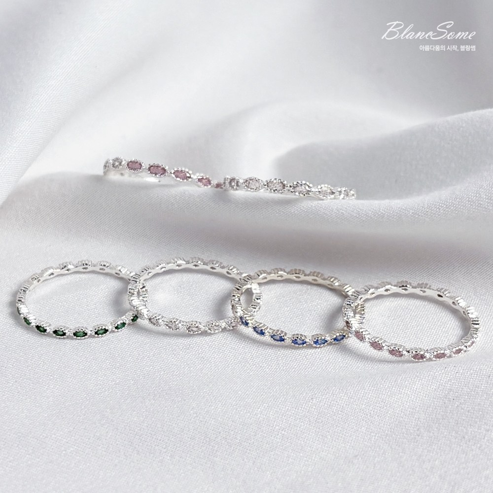 925실버 인피니티 하프컬러 실버가드링 은반지 이터니티링 테니스반지 1.5mm/2mm 24,900원