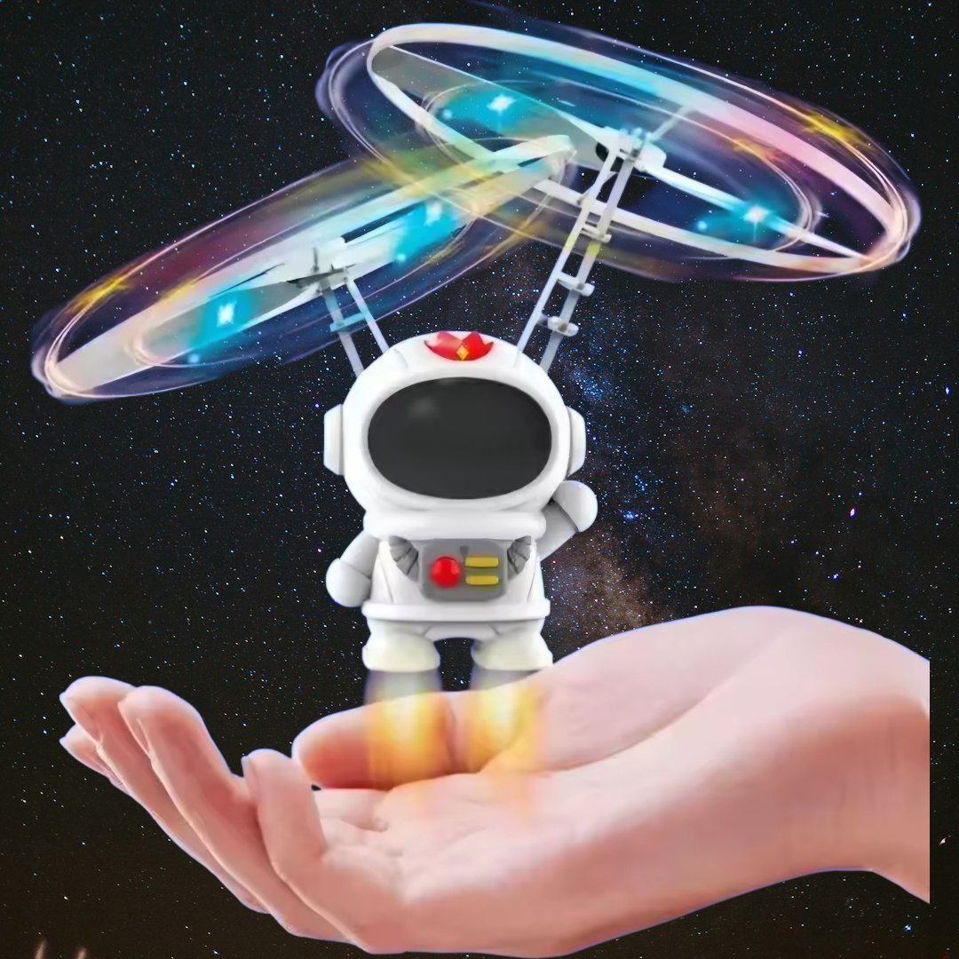 [현투몰] 우주비행사 USB충전 LED 자동비행 미니드론 실내용 플라잉기기, 1개, 화이트 우주로봇 17,900원